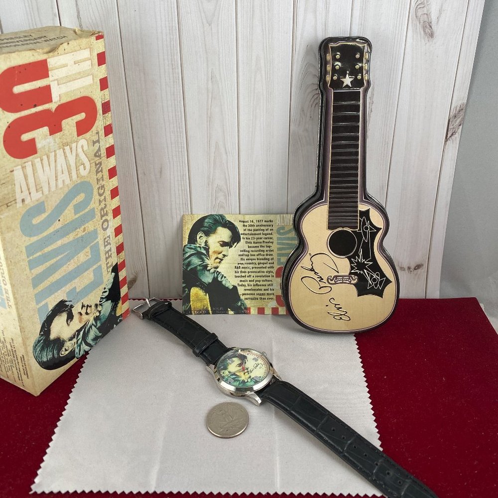 Elvis Presley 30th Anniversary Commemorative Leather Wrist Watch